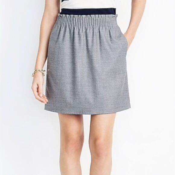 J. Crew Mercantile Gray Sidewalk Skirt Size 6 - Picture 1 of 12